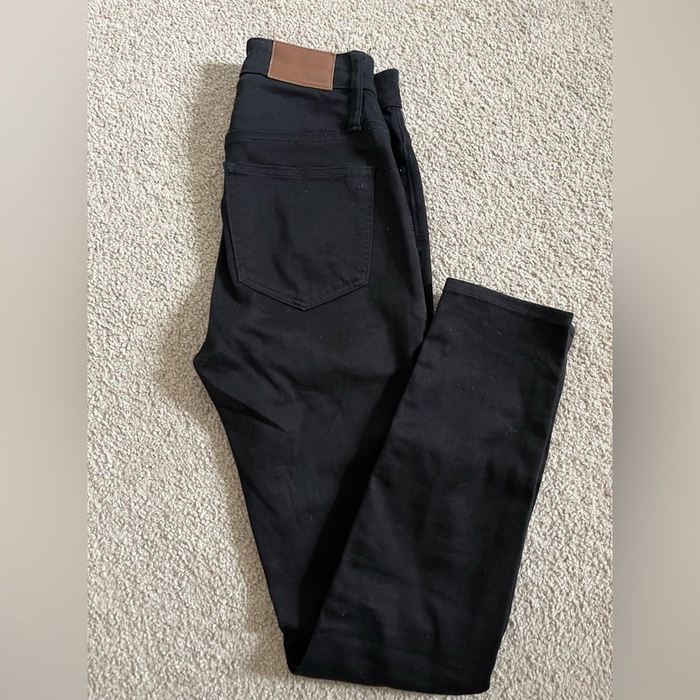 Madewell Curvy High Rise Skinny black jeans